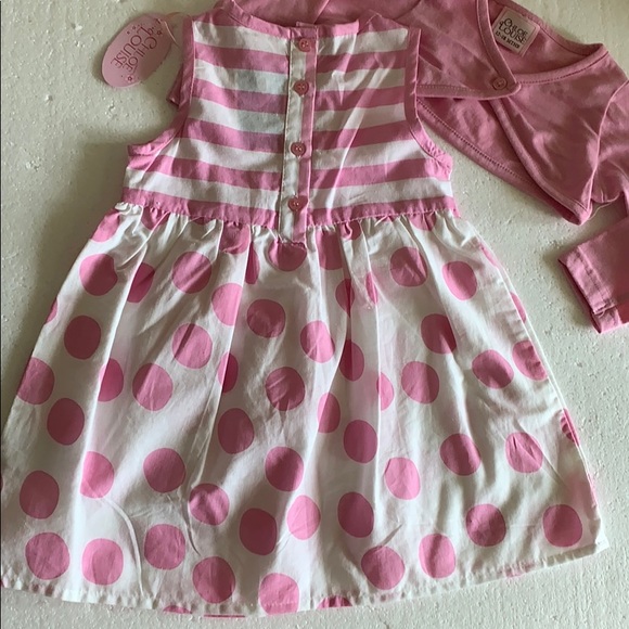 Chloe Louise Cotton Polka Dot Dress & Shrug 12-18m - Picture 7 of 8